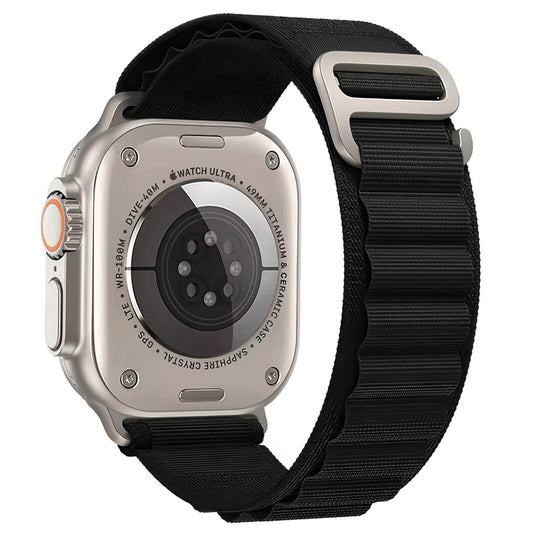 Alpine Loop Watch Strap For Apple Watch In Black The Thrifty Gentleman
