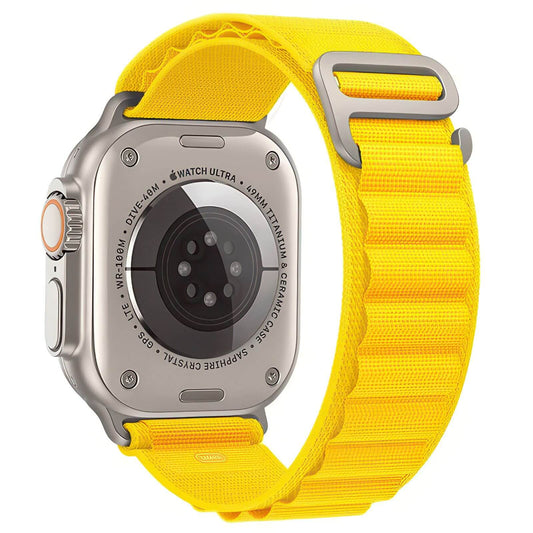 Alpine Loop Watch Strap For Apple Watch In Yellow The Thrifty Gentleman