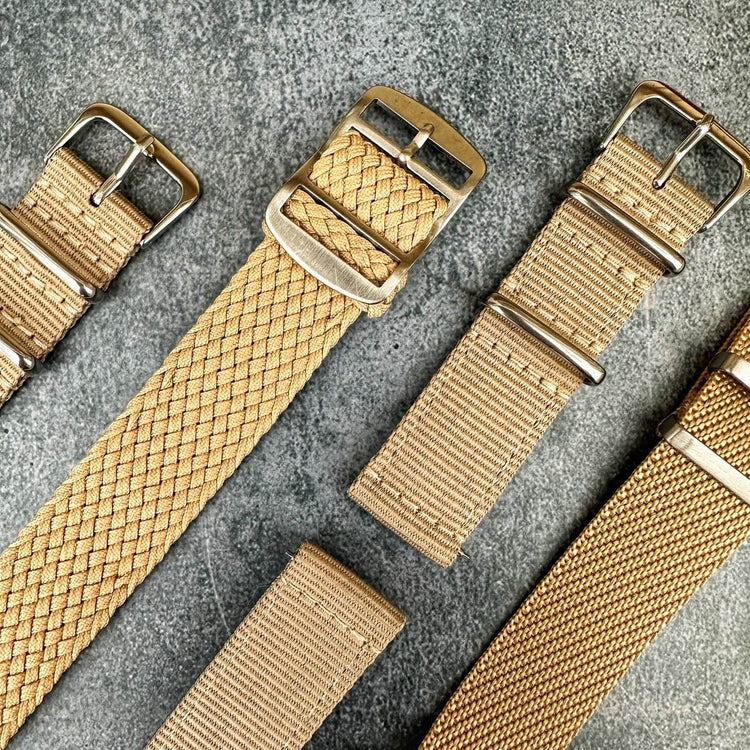 Beige Watch Straps Collection by The Thrifty Gentleman