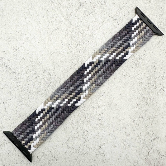 Braided Elastic Watch Band For Apple Watch in Black Summer 1