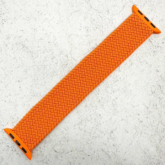 Braided Elastic Watch Band For Apple Watch in Orange 1