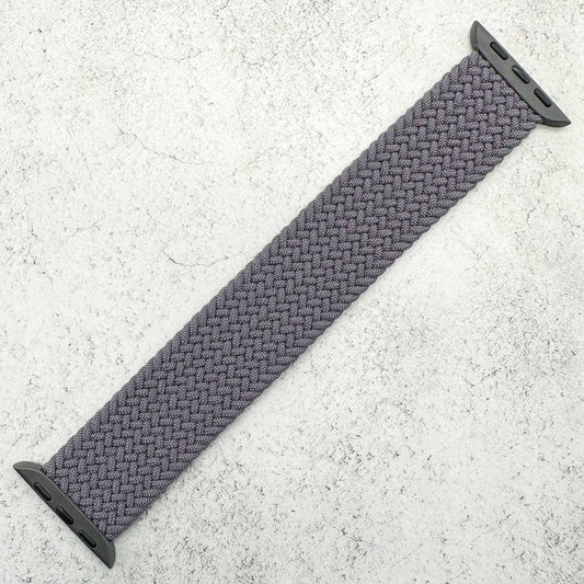 Braided Elastic Watch Band For Apple Watch in Space Grey 1
