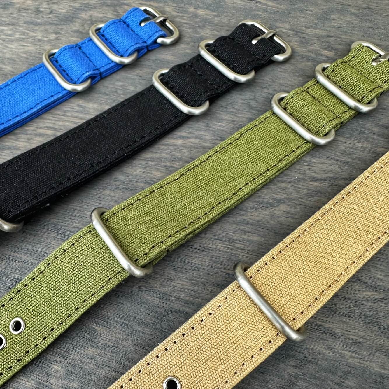 Canvas NATO Watch Straps Collection by The Thrifty Gentleman