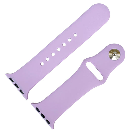Classic Silicone Strap For Apple Watch In Lavender Purple From The Thrifty Gentleman