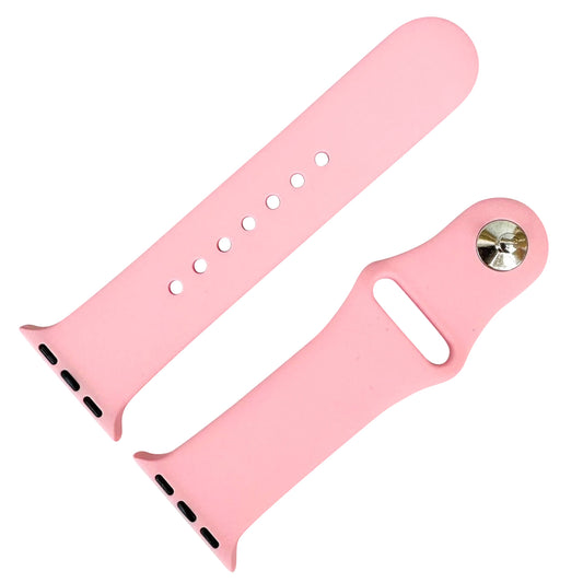 Classic Silicone Strap For Apple Watch In Vintage Pink From The Thrifty Gentleman