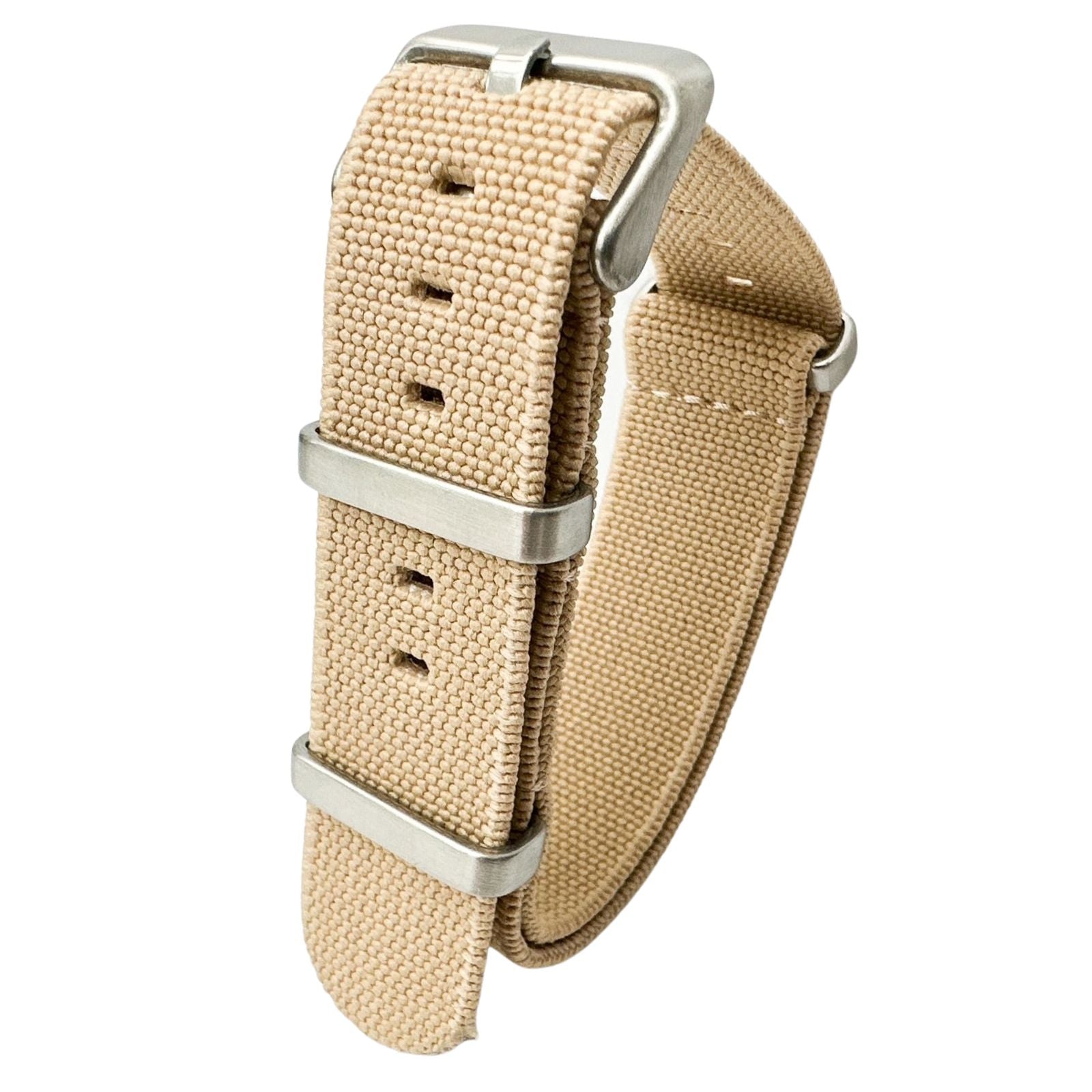 Elastic NATO Watch Strap Beige 1