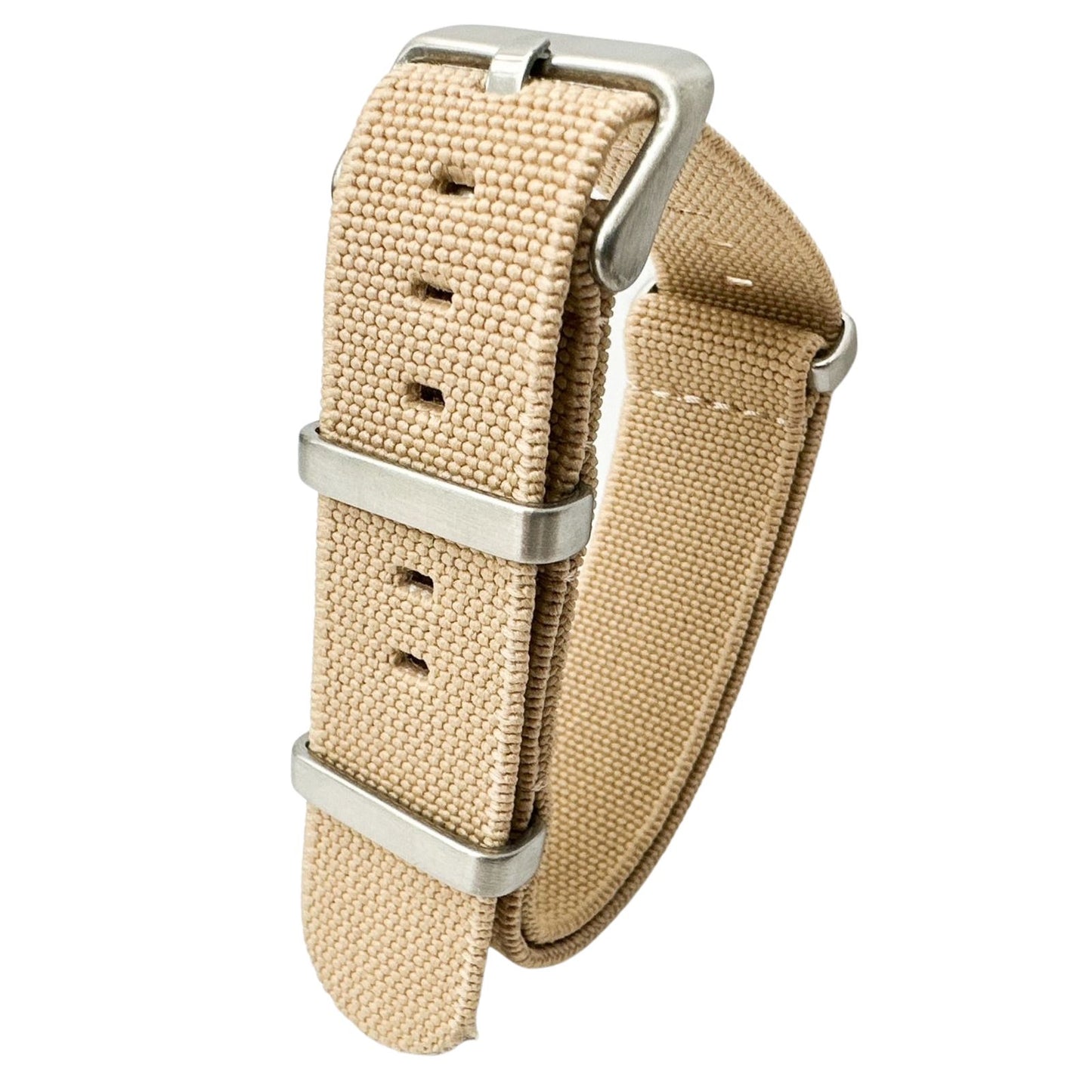 Elastic NATO Watch Strap Beige 1