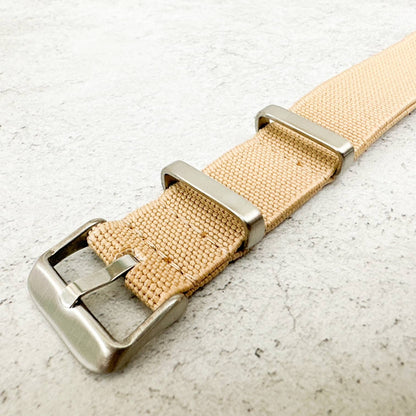 Elastic NATO Watch Strap Beige 3