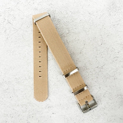 Elastic NATO Watch Strap Beige 4
