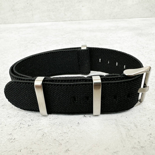 Elastic NATO Watch Strap Black 2