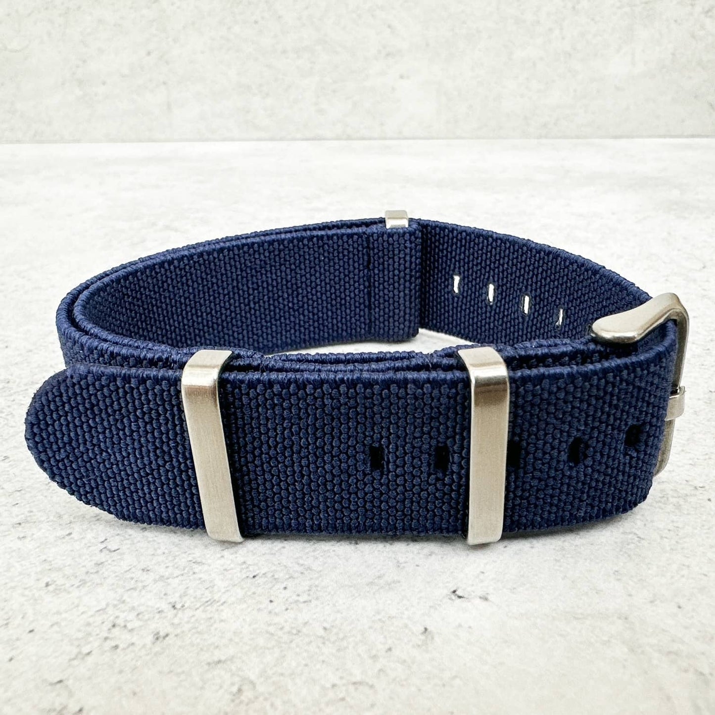 Elastic NATO Watch Strap Blue 2