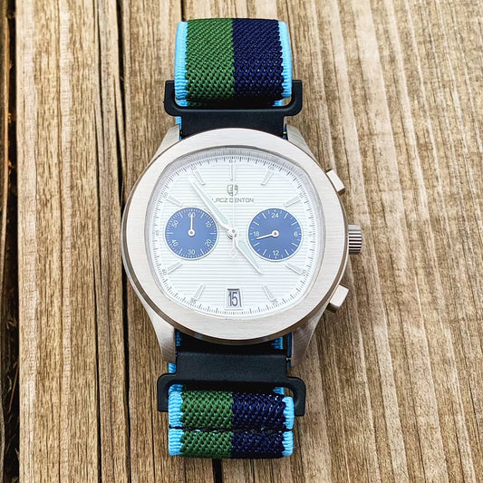 Elastic Solo Loop Watch Band Green Blue 2
