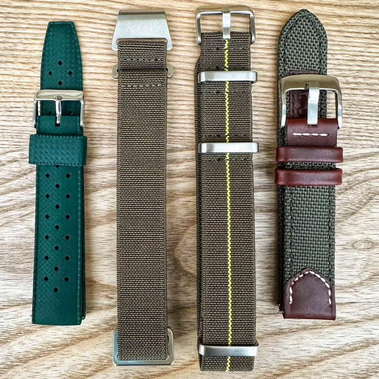 Green Watch Straps Collection by The Thrifty Gentleman