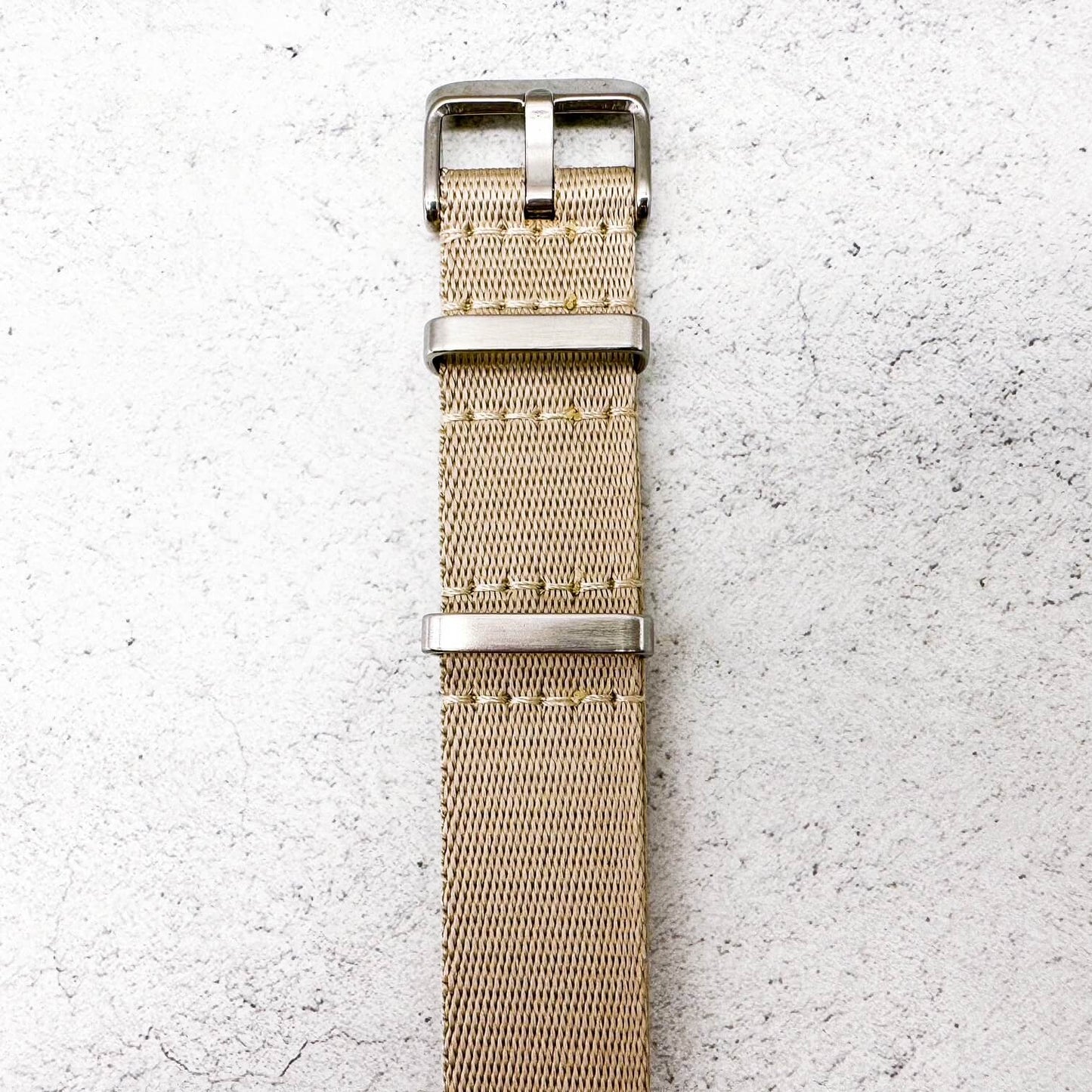 Herringbone NATO Watch Strap Beige 4