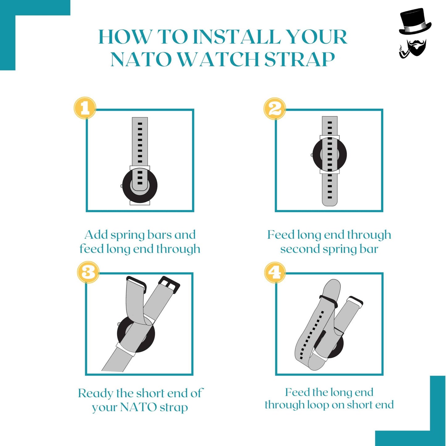 Elastic Nylon NATO Watch Strap | BLUE | 18 20 22 mm