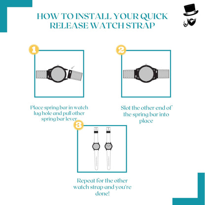 Woven Nylon Fabric Quick Release Watch Strap | LIGHT BLUE | 12 14 16 18 20 22 mm