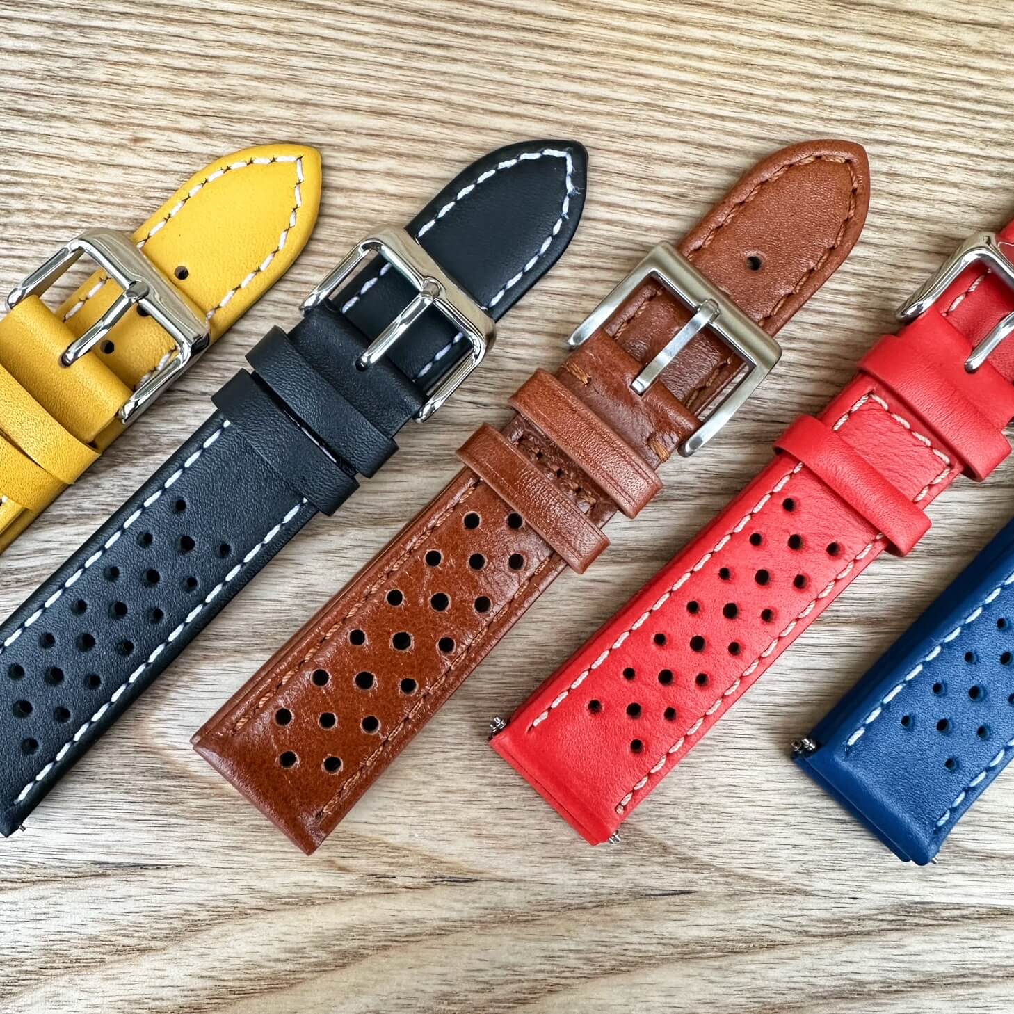 Leather Rally Watch Straps Collection by The Thrifty Gentleman