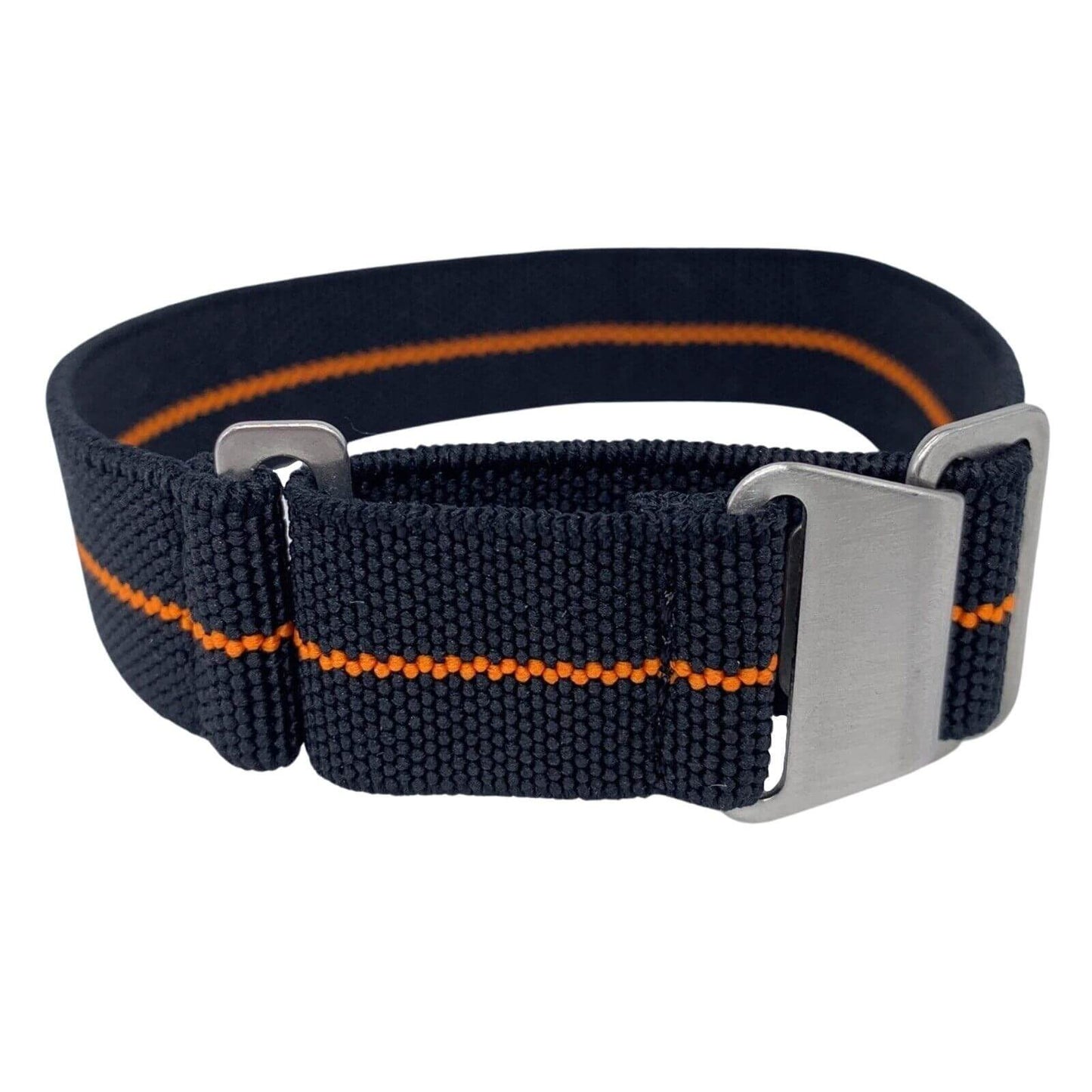 Marine Nationale Watch Strap Black Orange 1