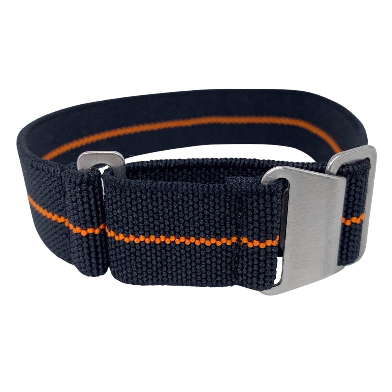 Marine Nationale Watch Strap Black Orange 1