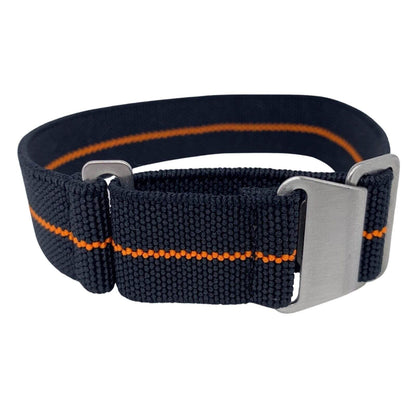 Marine Nationale Watch Strap Black Orange 1