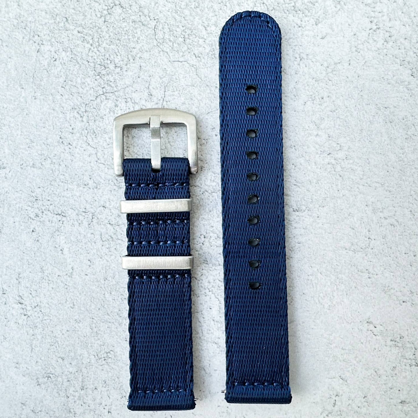Military Style Quick Release Watch Strap Dark Blue 2