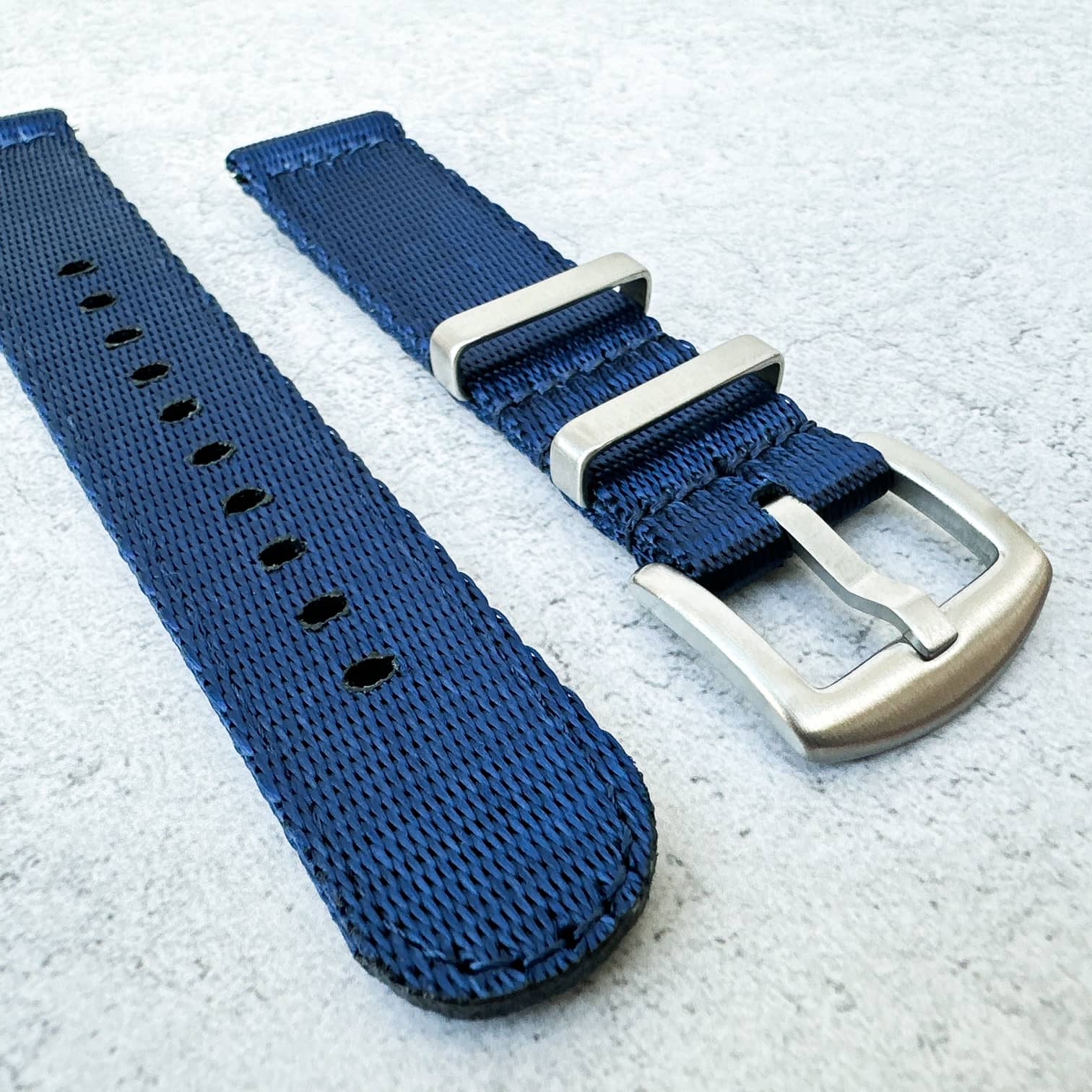 Military Style Quick Release Watch Strap Dark Blue 4