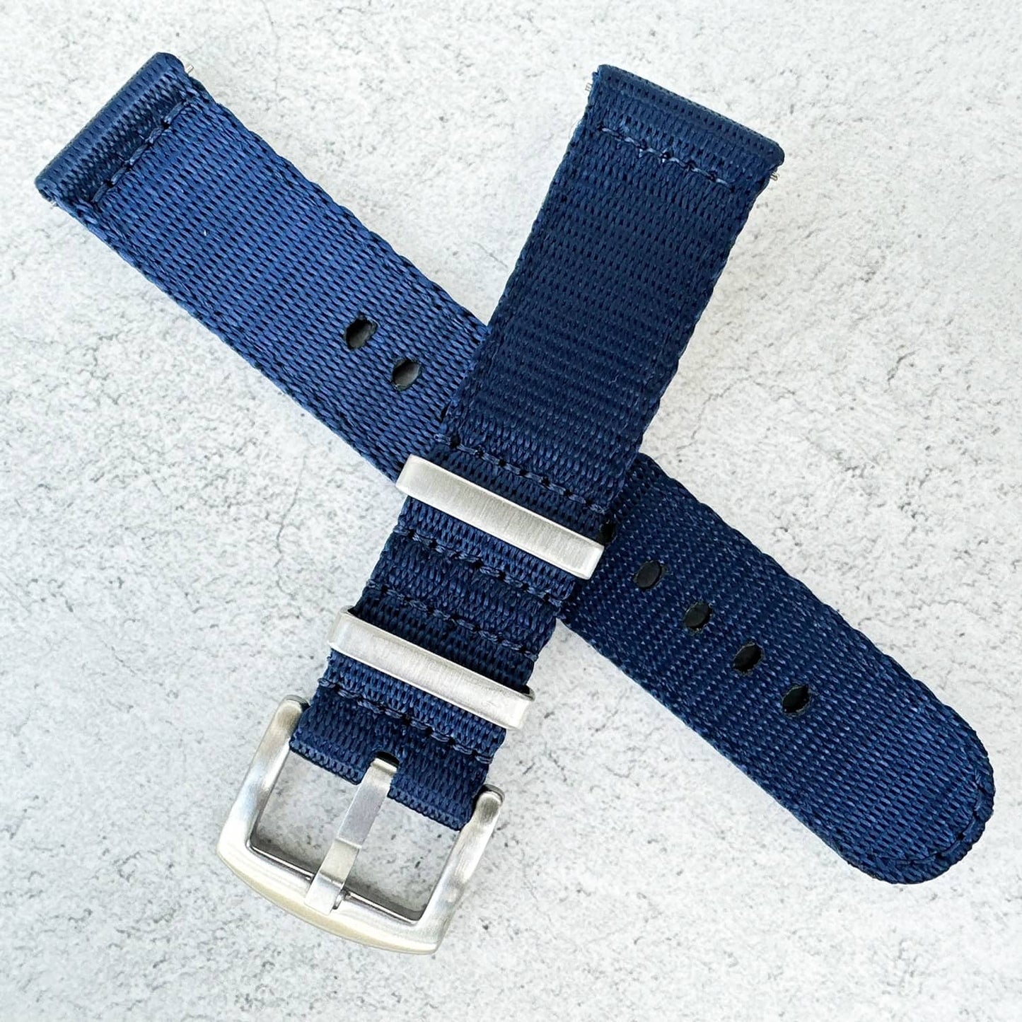 Military Style Quick Release Watch Strap Dark Blue 5
