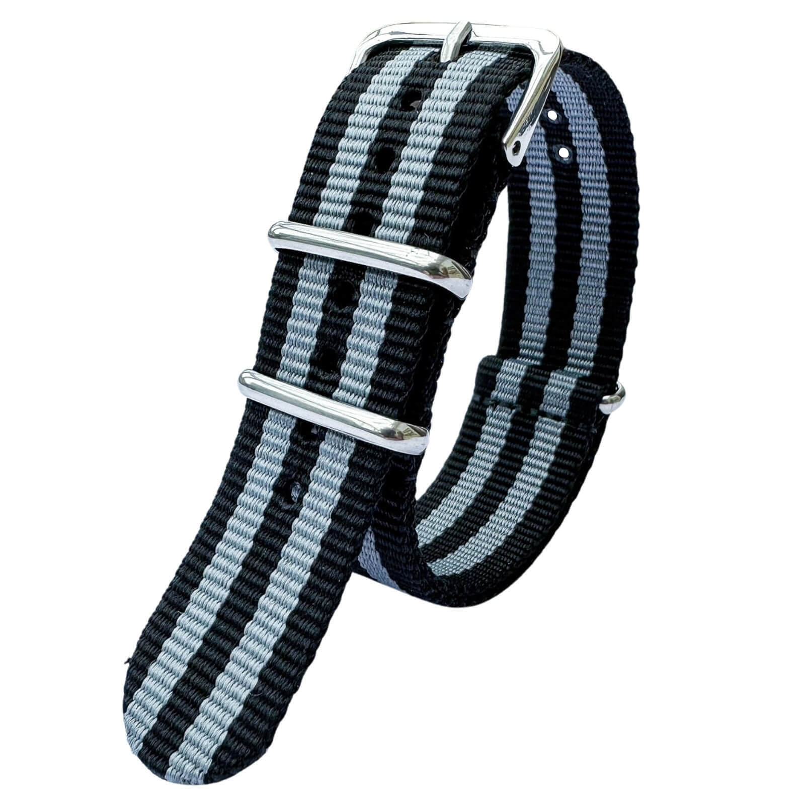 NATO Watch Strap Black Grey Bond Spectre 1