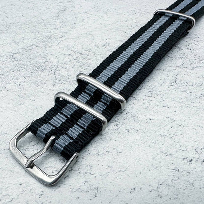 NATO Watch Strap Black Grey Bond Spectre 2