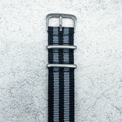 NATO Watch Strap Black Grey Bond Spectre 4