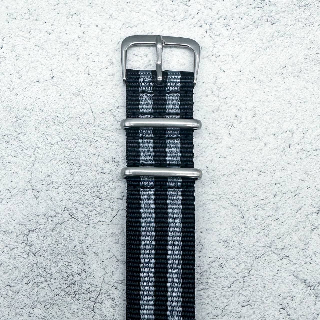 NATO Watch Strap Black Grey Bond Spectre 4