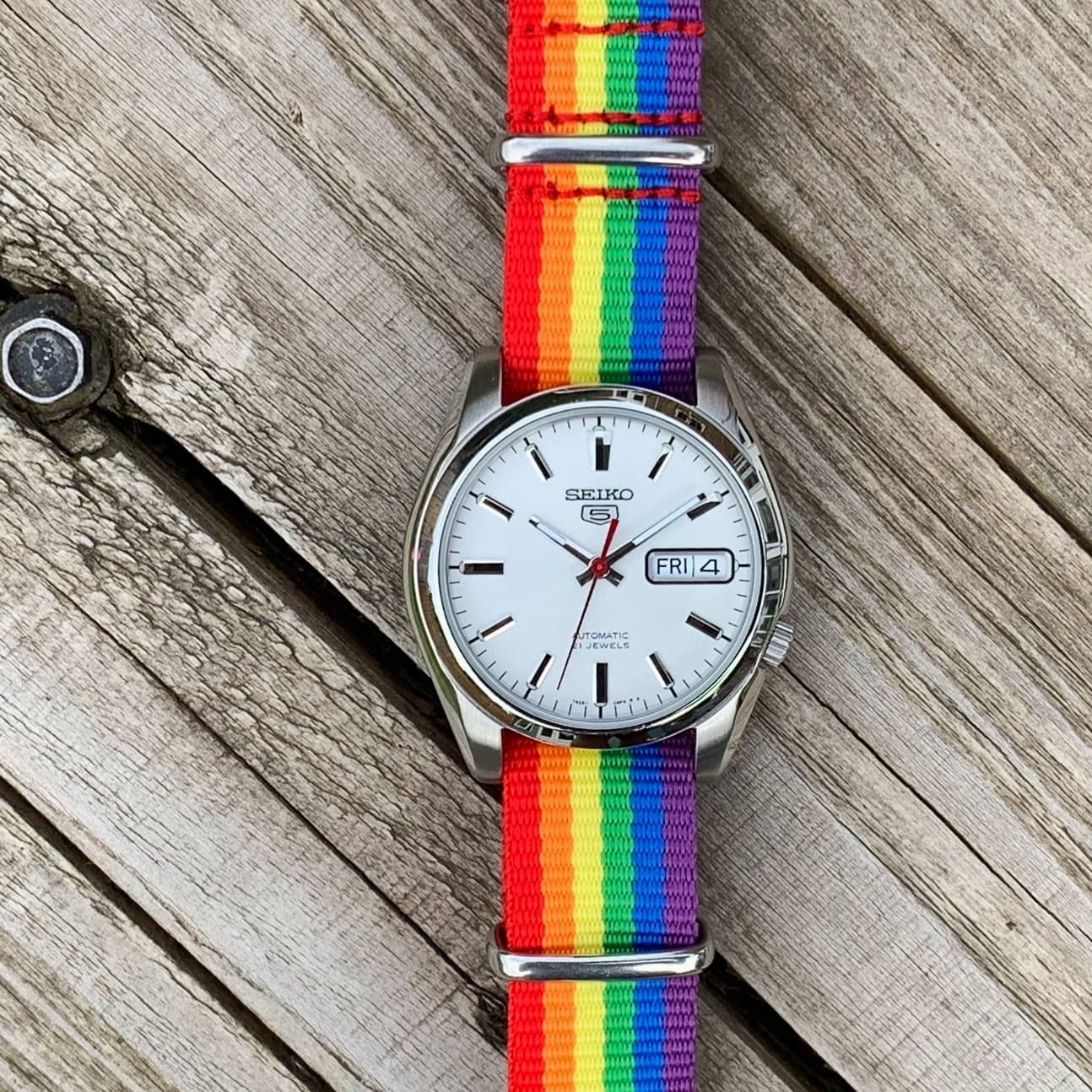 NATO Watch Strap Rainbow 5