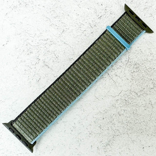 Nylon Sport Apple Watch Strap In Inverness Green 1