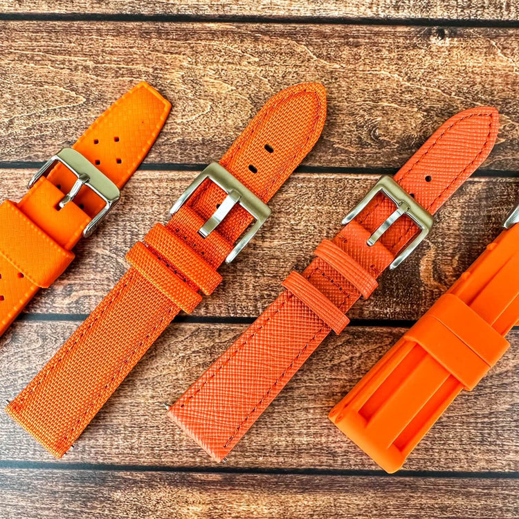 Orange Watch Straps Collection by The Thrifty Gentleman