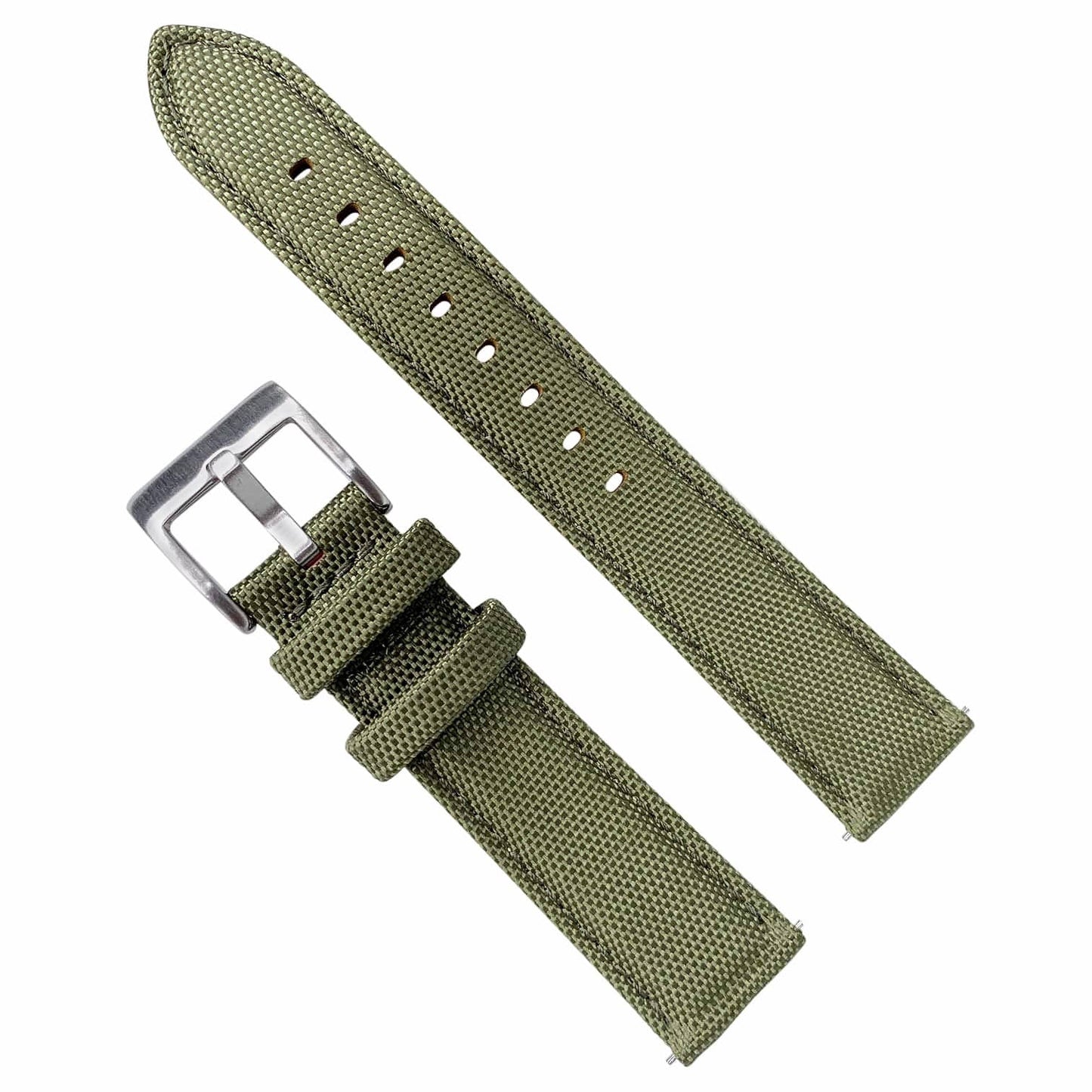 Sailcloth Watch Strap Green 1