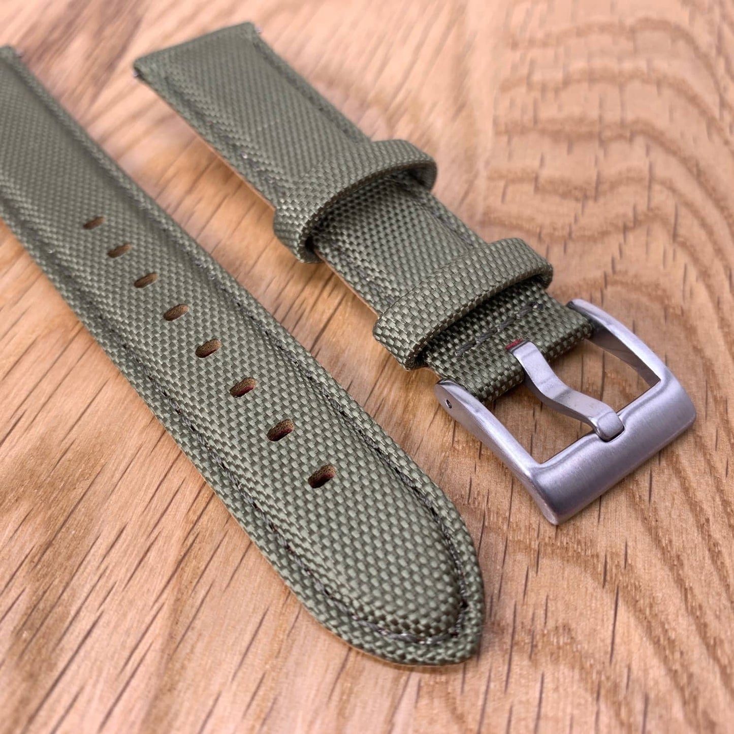 Sailcloth Watch Strap Green 2