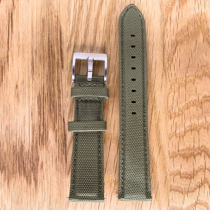 Sailcloth Watch Strap Green 3