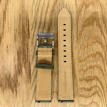 Sailcloth Watch Strap Green 4