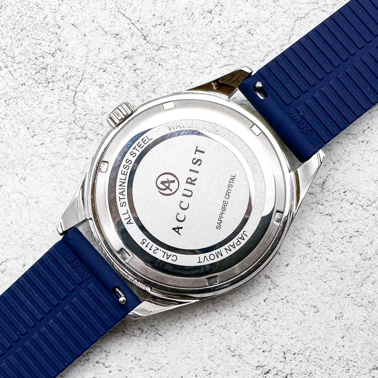 Silicone Tyre Tread Quick Release Watch Strap Blue 18mm 20mm 22mm 6