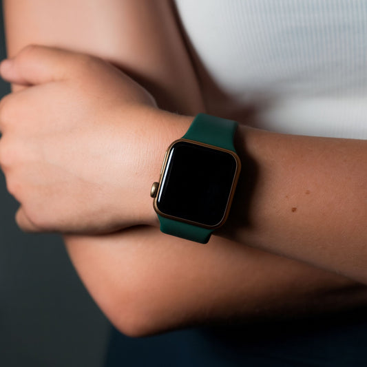 Silicone Watch Strap For Apple Watch From The Thrifty Gentleman In Olive Green