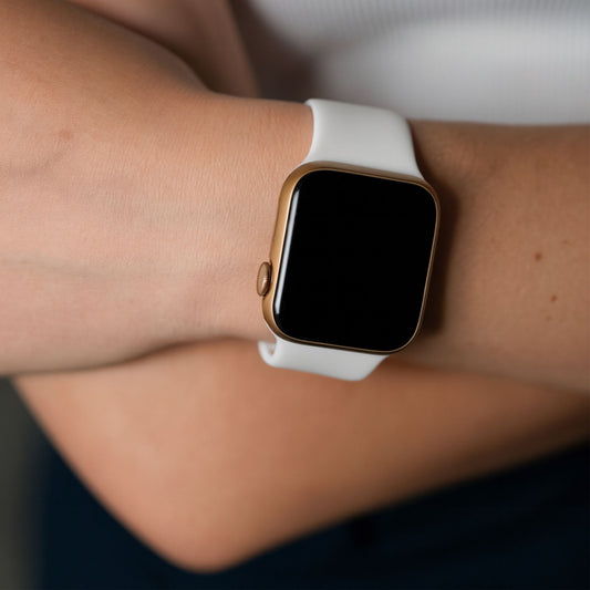 Silicone Watch Strap For Apple Watch From The Thrifty Gentleman In White