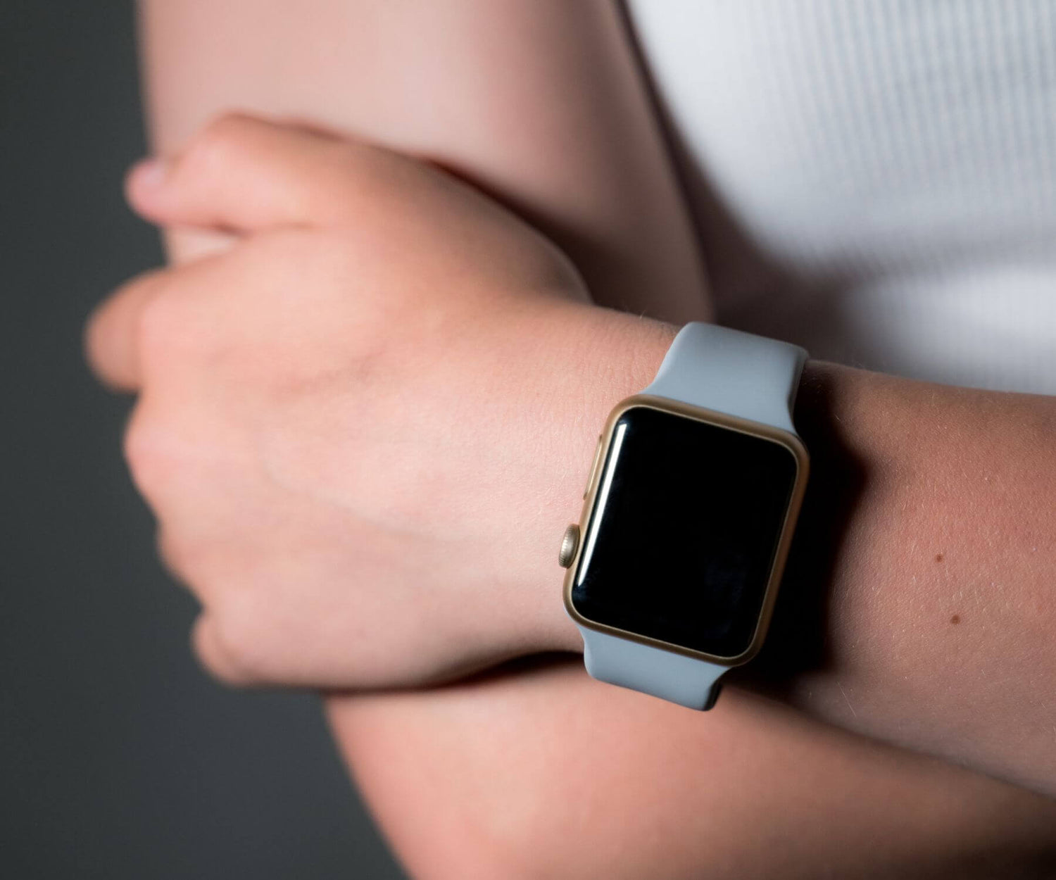 Silicone Watch Strap in Grey by The Thrifty Gentleman sister company DiscountAStraps