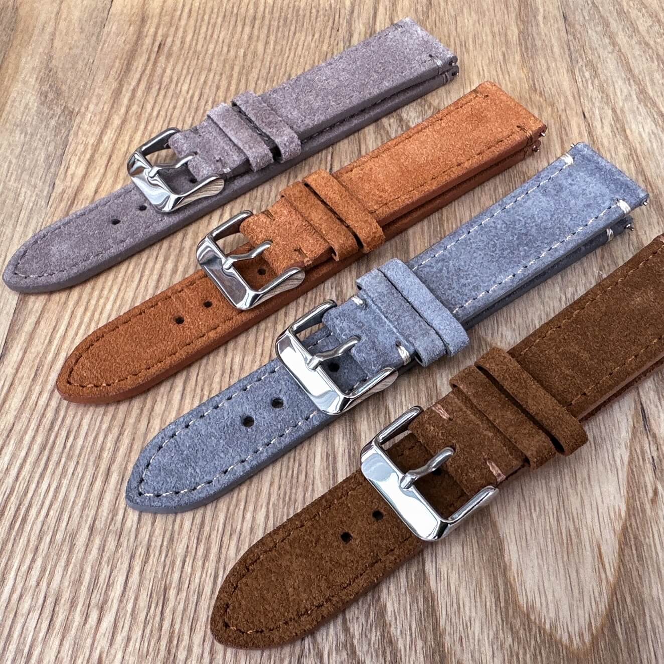 Suede Watch Straps Collection by The Thrifty Gentleman