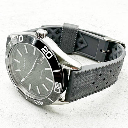 Tropical Soft Silicone Quick Release Watch Strap Grey 5