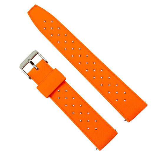 Tropical Soft Silicone Quick Release Watch Strap Orange 1