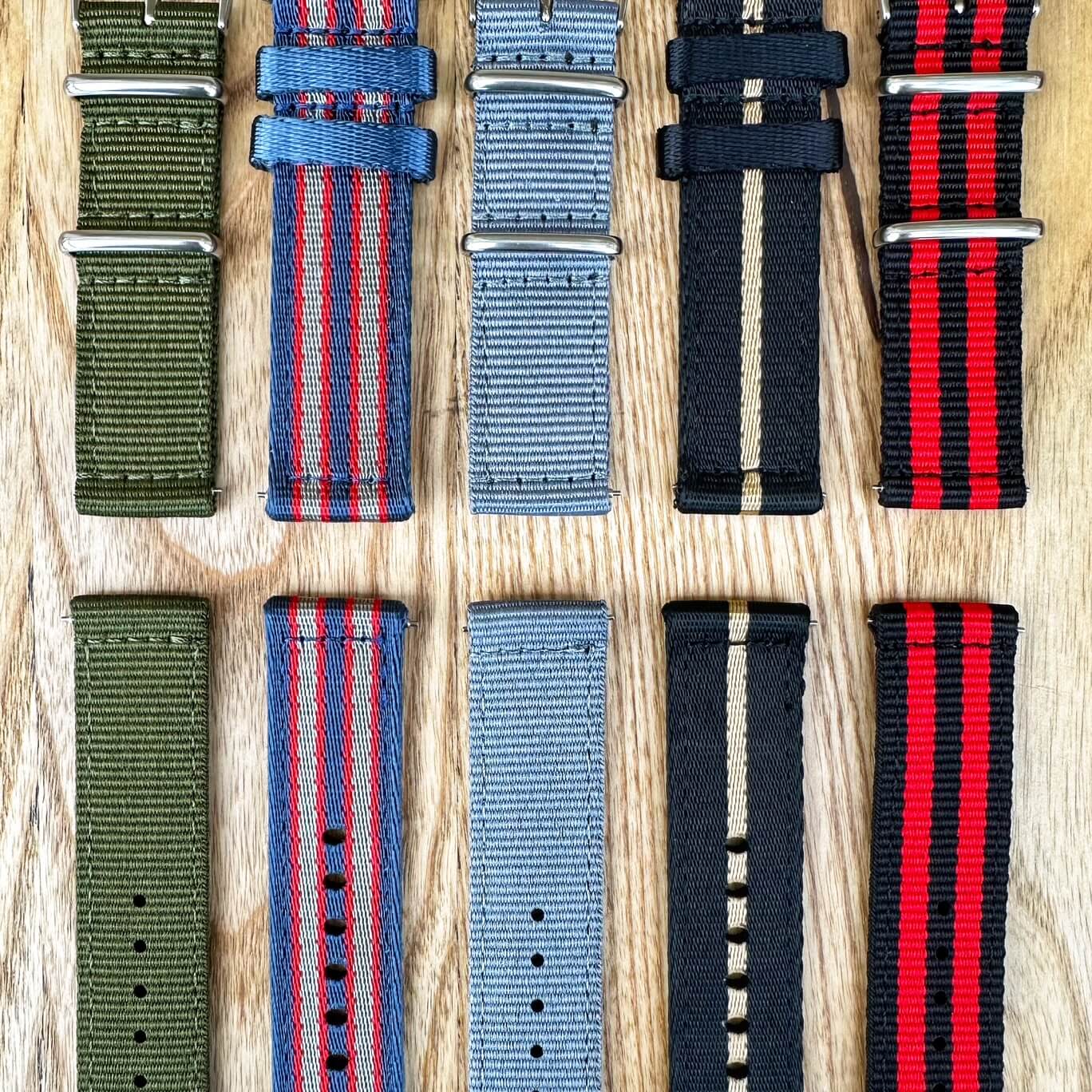 Two Piece NATO Watch Straps Collection by The Thrifty Gentleman