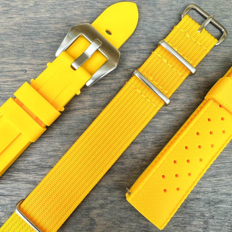 Yellow Watch Straps Collection by The Thrifty Gentleman