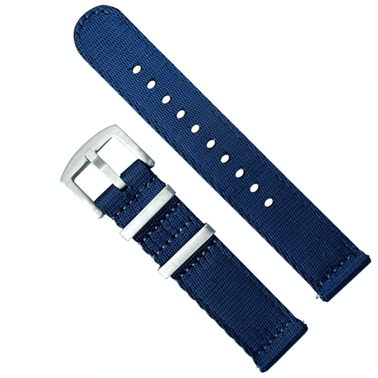 Military Style Quick Release Watch Strap Dark Blue 1