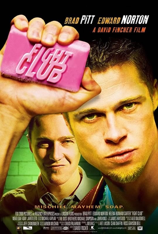 A cult film, plot twist and mindfuck film, Fight Club