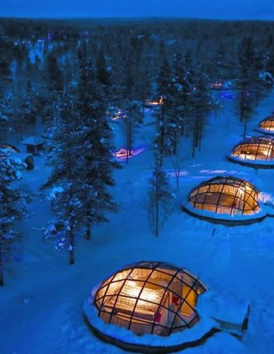 Glass Igloo in Finland a very unique hotel experience